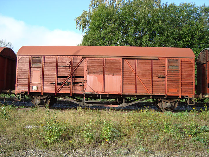 SKÅJ:s godsvagn Gbls 156 5 501 i Krylbo