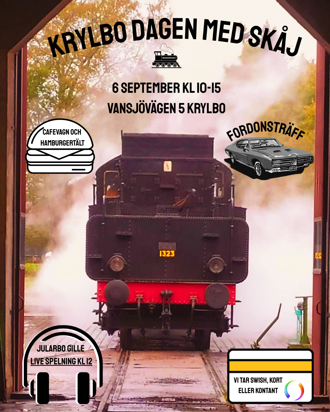 Krylbodagen i Krylbo Lokstation, 6 september klockan 10-15